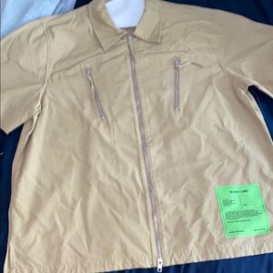 Helmut Lang Tan Polo Shirt Lightweight Versatile